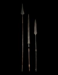 Three Maasai Warrior Spears
