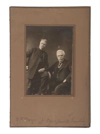 BARRY, David F. (1854-1934), photographer. Two photographs of US Indian Agents, incl. James McLaughlin and R.H. Pratt.