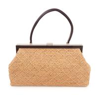 Chanel Rattan and Leather Frame Bag, 1997-1999