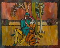 Embracing Couple
