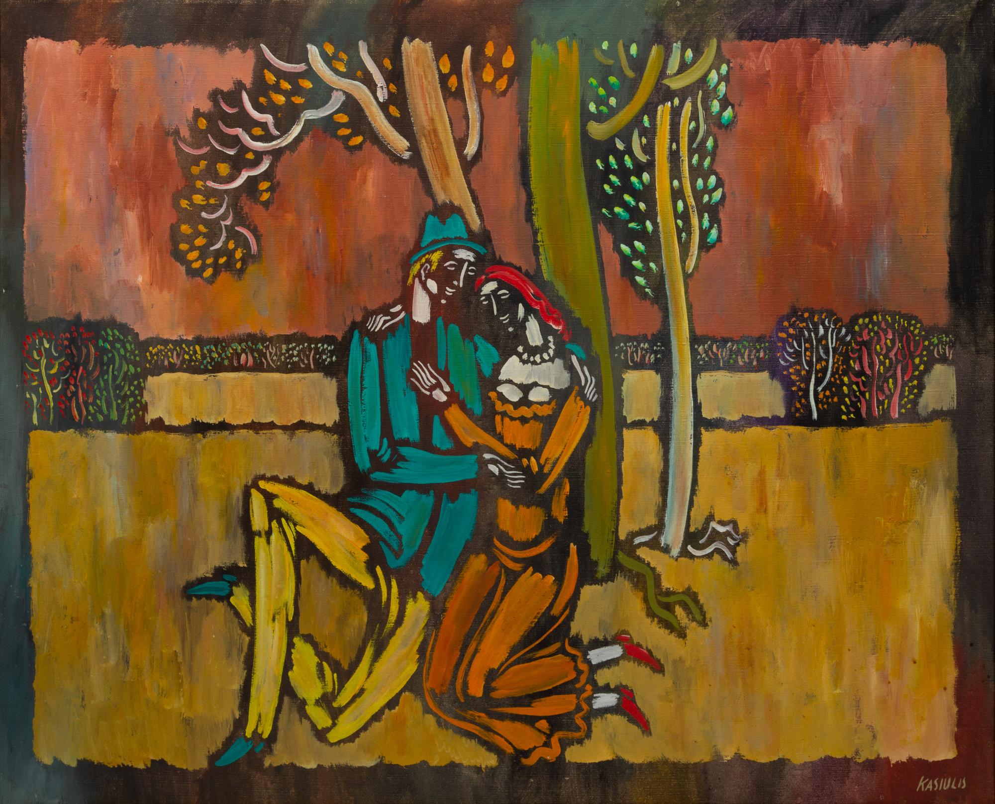 Embracing Couple