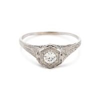 ART DECO, DIAMOND RING