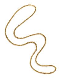 YELLOW GOLD BYZANTINE CHAIN NECKLACE