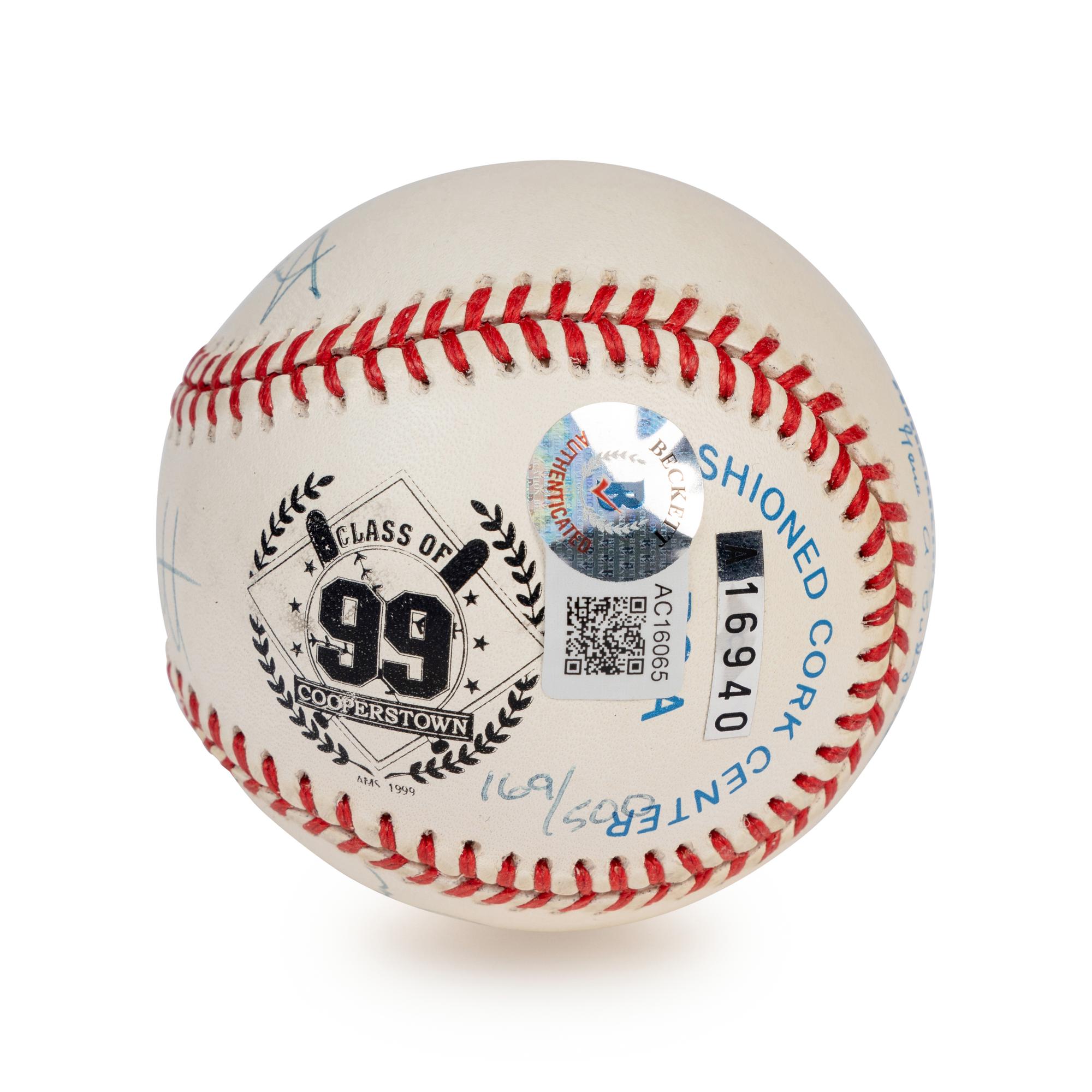 A Nolan Ryan, George Brett, Robin Yount and Orlando Cepeda 1999 Hall of Fame Signed Autograph Limited Edition Baseball (Beckett Authentication Services Letter)