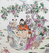 A Set of Three Chinese Enameled Porcelain Jardinières