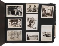 [AFRICAN AMERICANA]. Photographic archive related to Sgt. Robert L. Blackburn, 93rd Signal Company, 93rd Infantry Division, of Cleveland, Ohio.