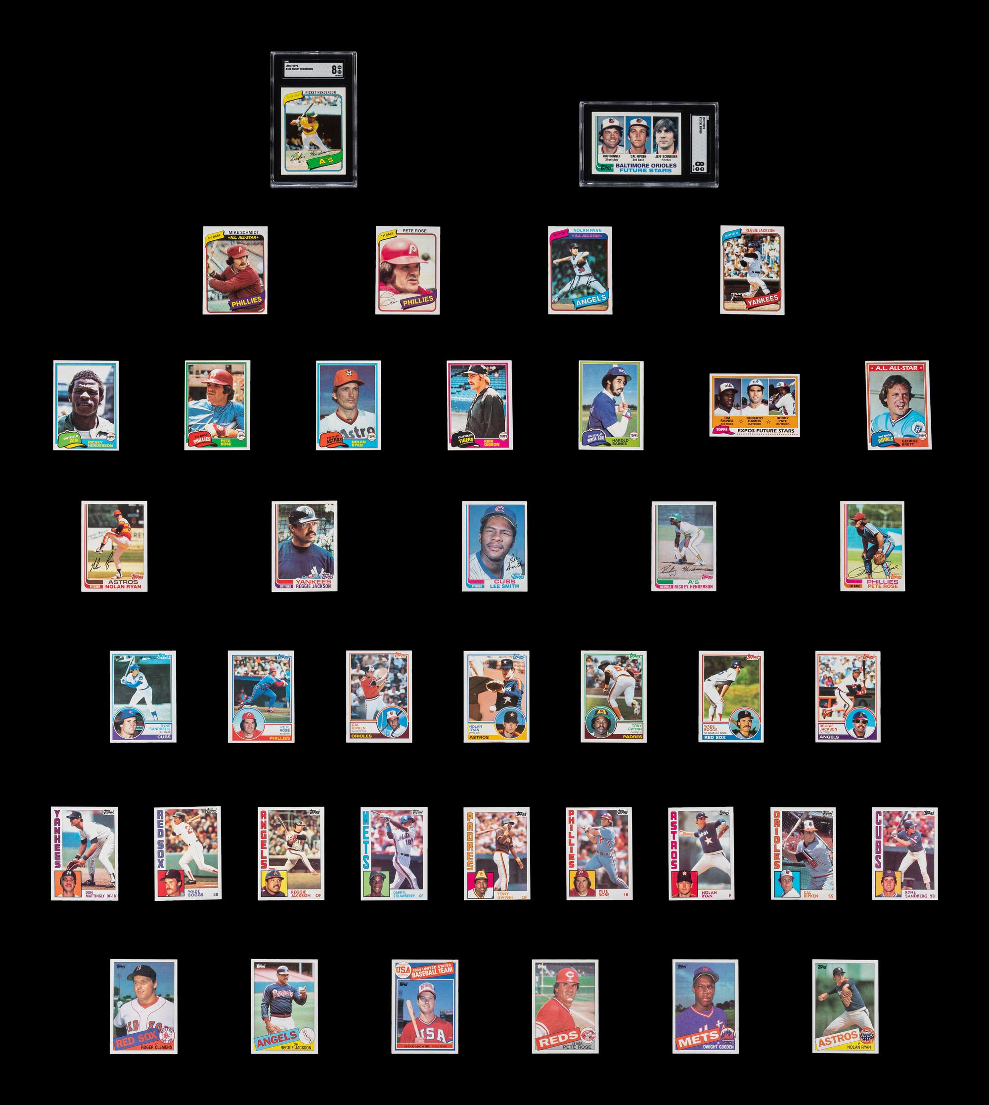 A Run of 1980-1992 Topps Baseball Card Complete Sets,