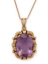 AMETHYST PENDANT/NECKLACE