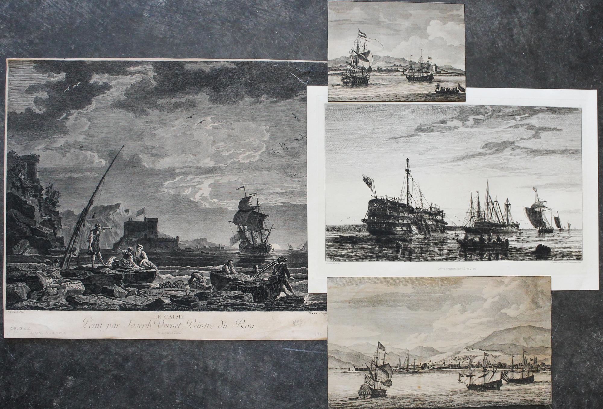 Various Artists, (British, 18th/19th century), A Group of Etchings and Engravings, comprising mostly maritime