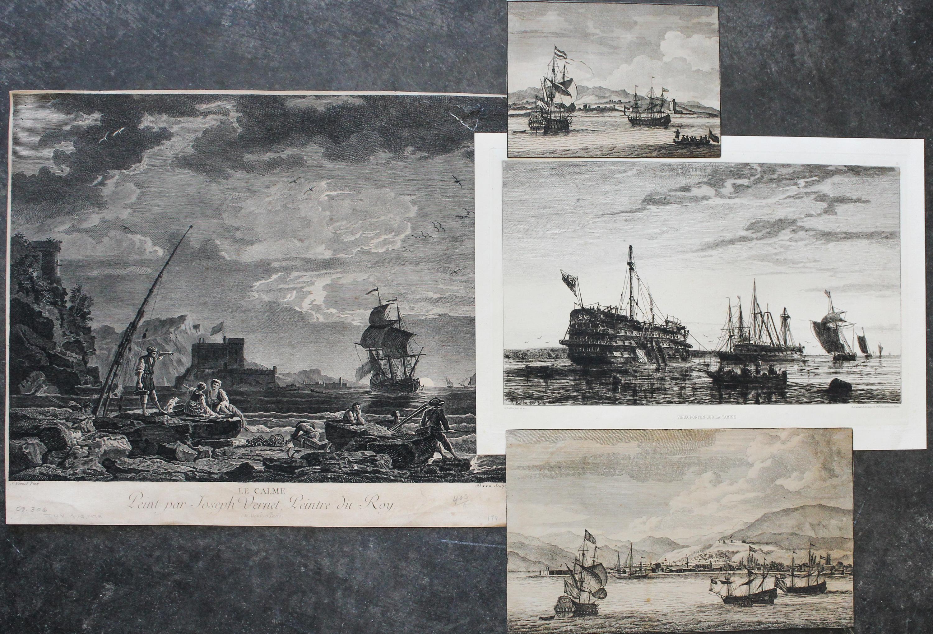 Various Artists, (British, 18th/19th century), A Group of Etchings and Engravings, comprising mostly maritime