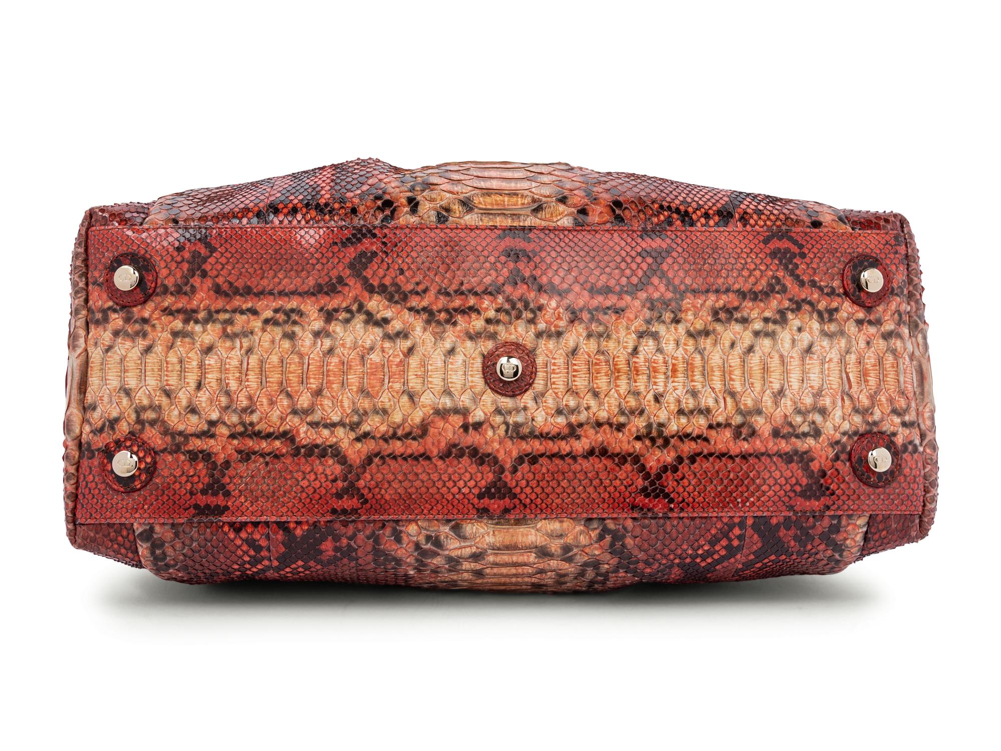 Christian Dior Red Python Le Trente Bag, 2009
