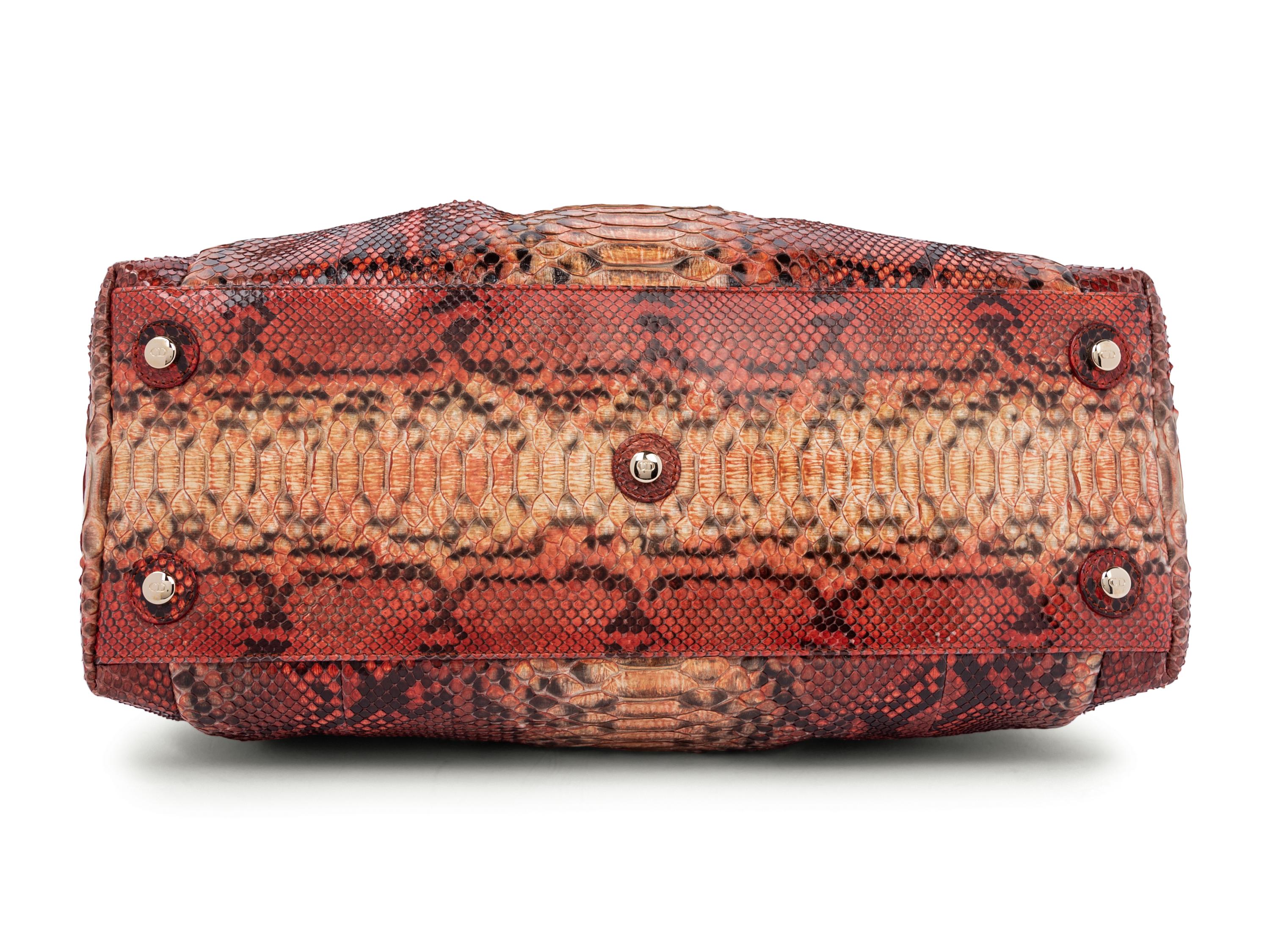 Christian Dior Red Python Le Trente Bag, 2009
