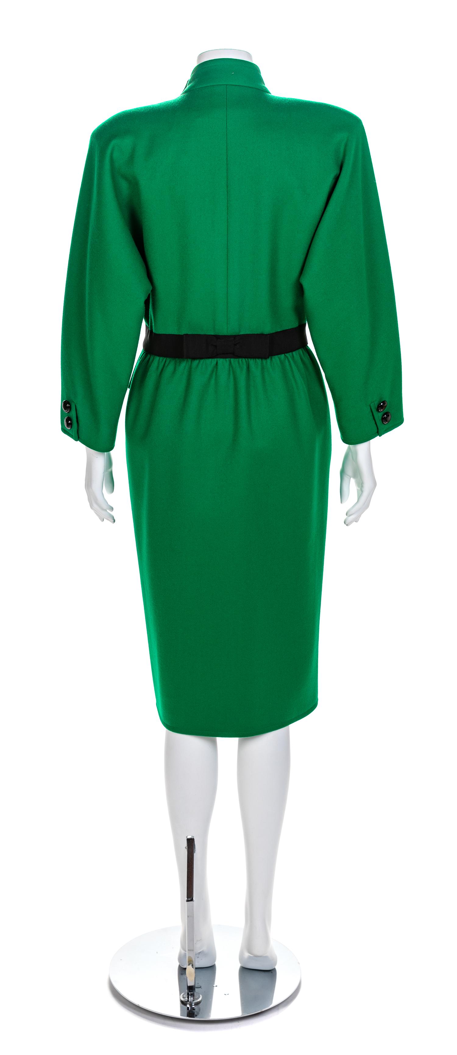 Valentino Boutique Double Breasted Coat, 1980-90s Size label: 12