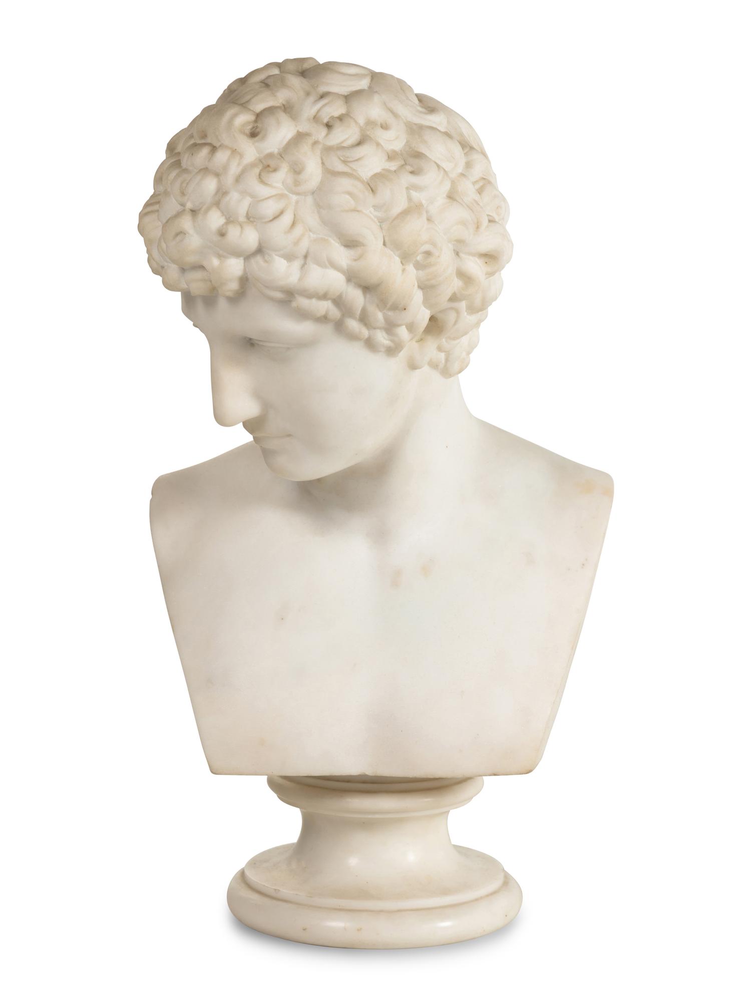 An Italian Marble Bust of Hermes