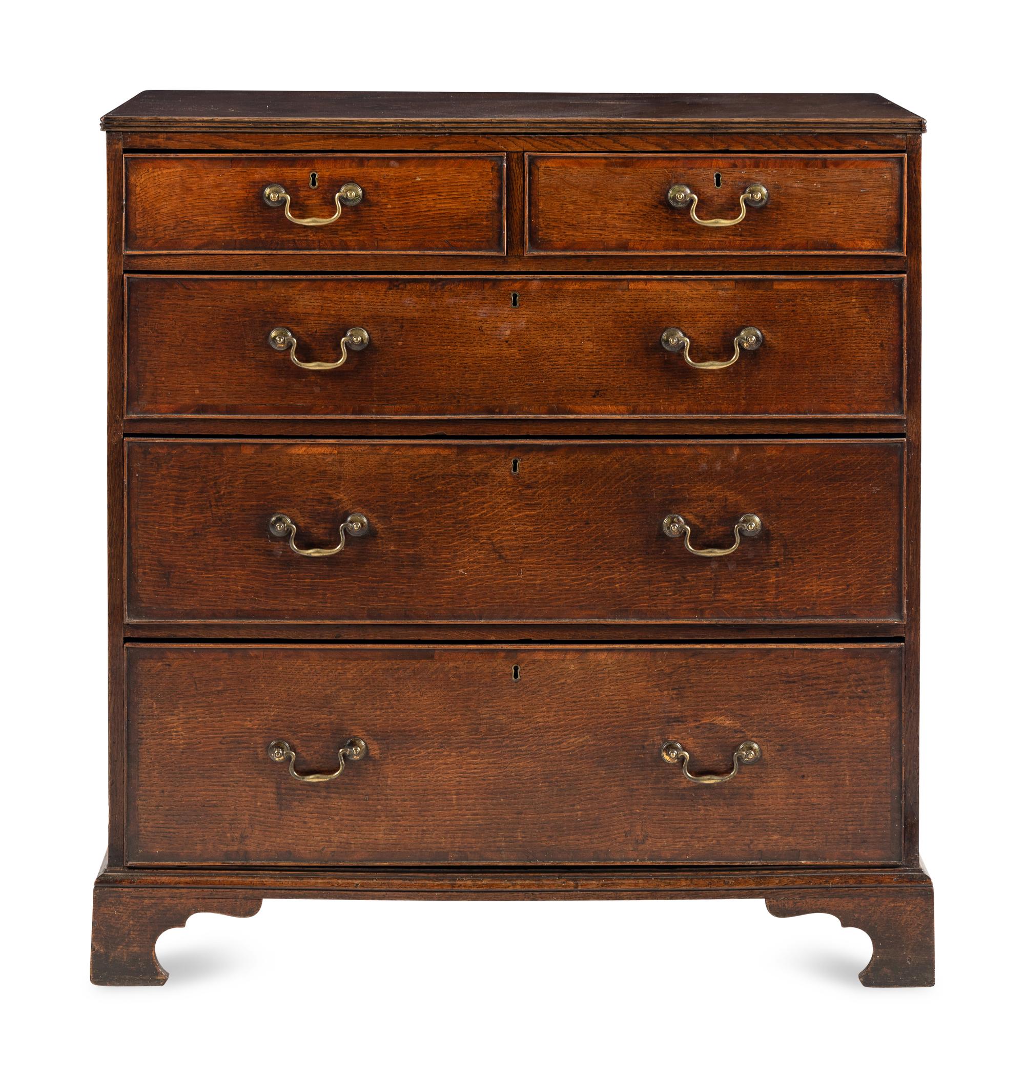A George III Oak Chest of Drawers