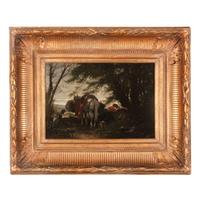 Léon Légat (French, b. 1829) — La Sieste en Forêt