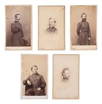 [CIVIL WAR - GETTYSBURG]. BRADY, Mathew (1822-1896), photographer. A group of 11 CDVs of Union generals who served with distinction at Gettysburg, incl. Alexander WEBB, MOH.