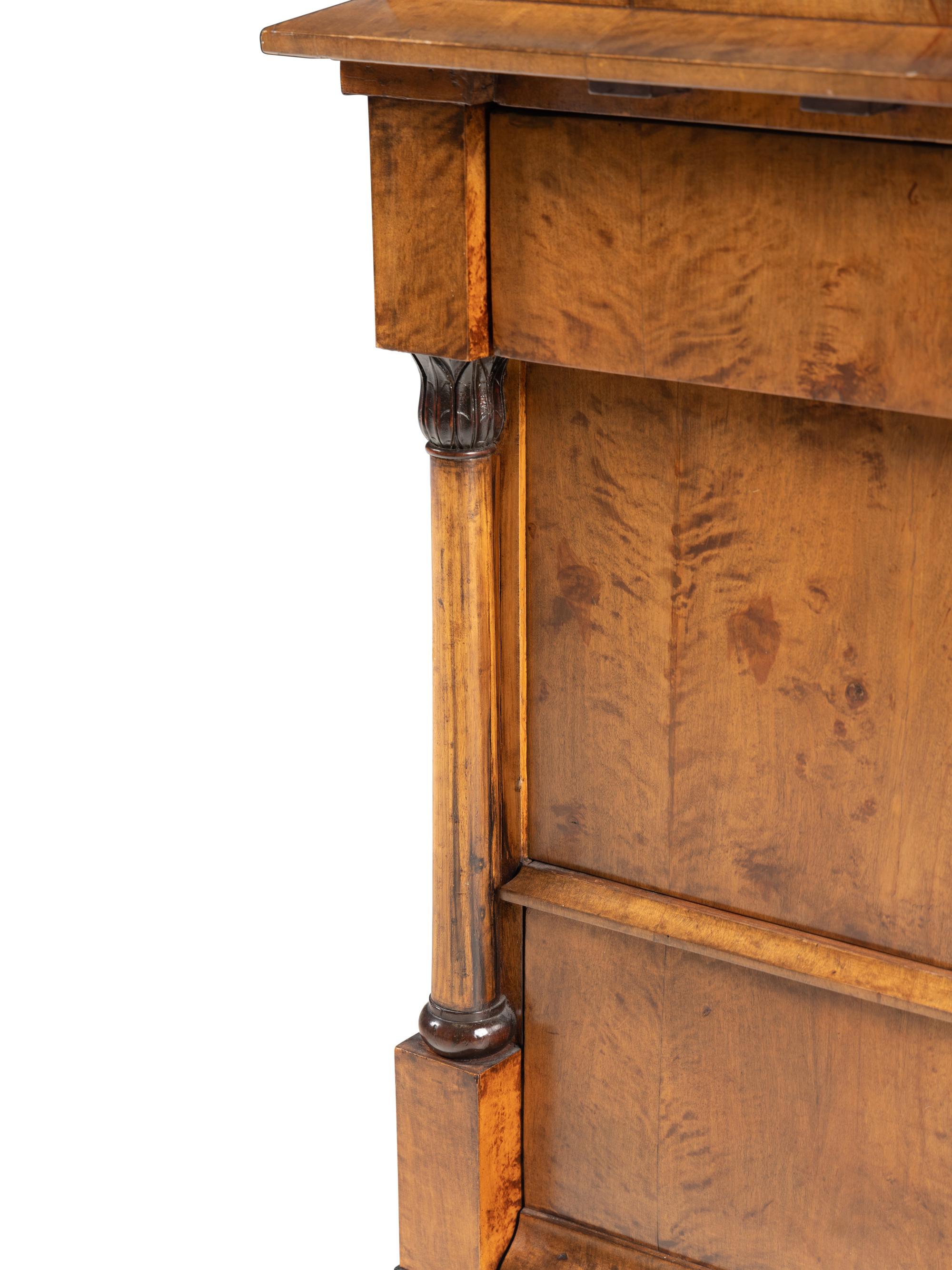 An Empire Walnut Side Cabinet