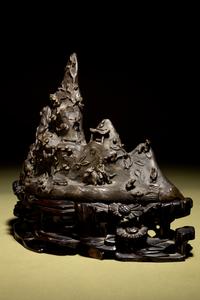 A Five-Peak Mountain-Form Brush Rest and Stand, Bijia