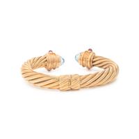David Yurman, 'Renaissance Cablespira', Multigem and Yellow Gold Cuff Bracelet