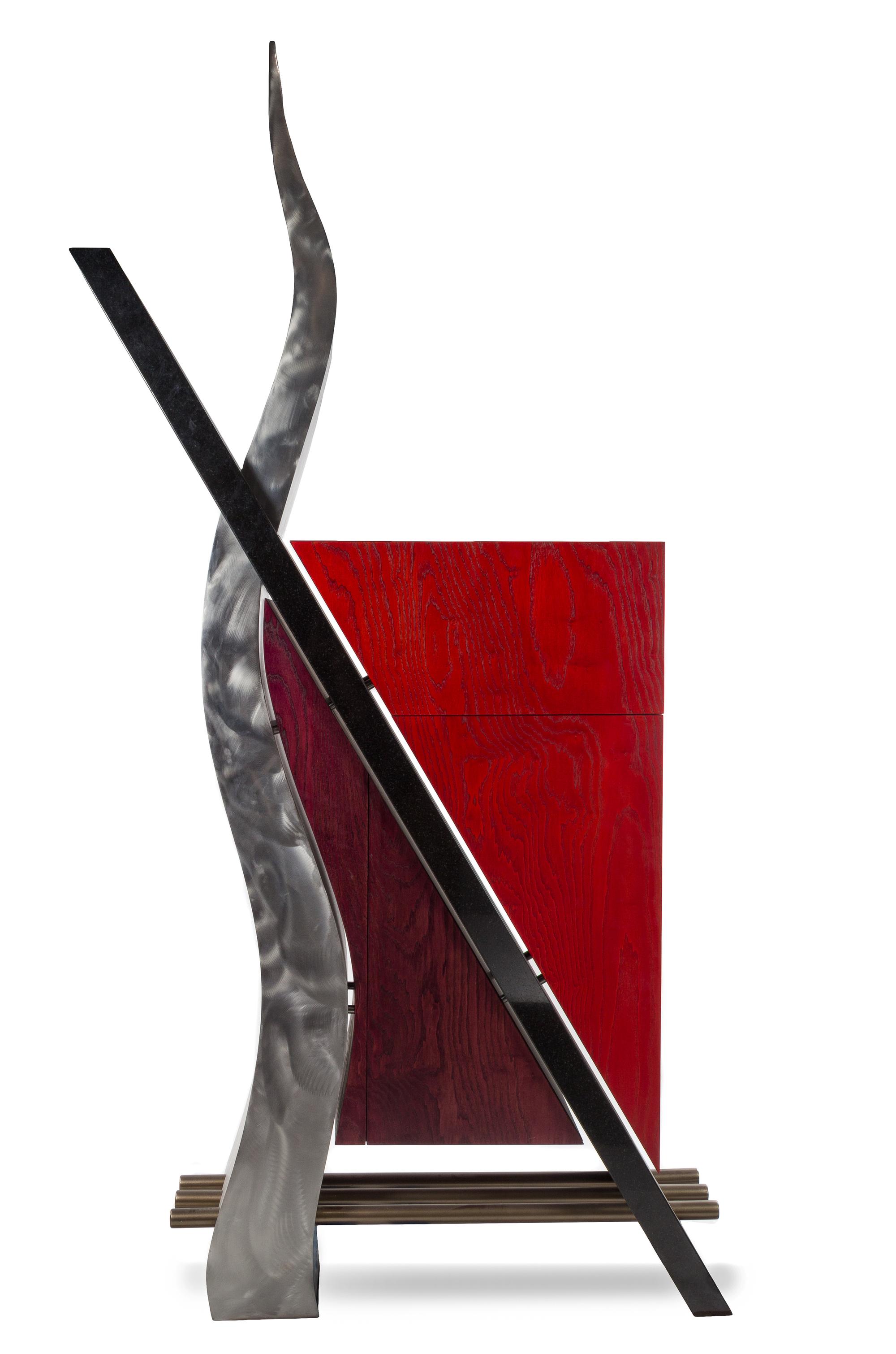 Manner of Memphis Group, 1990s, a custom sculptural cabinet