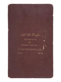[NATIVE AMERICANS] Boudoir card of 1887 Coeur D'Alene Treaty Delegation. Missoula, MT: H.B. Calfee.