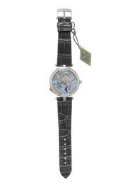 VAN CLEEF & ARPELS, REF. VCARO8OD00 18K WHITE GOLD 'LADY ARPELS RONDE DES PAPILLONS' WATCH