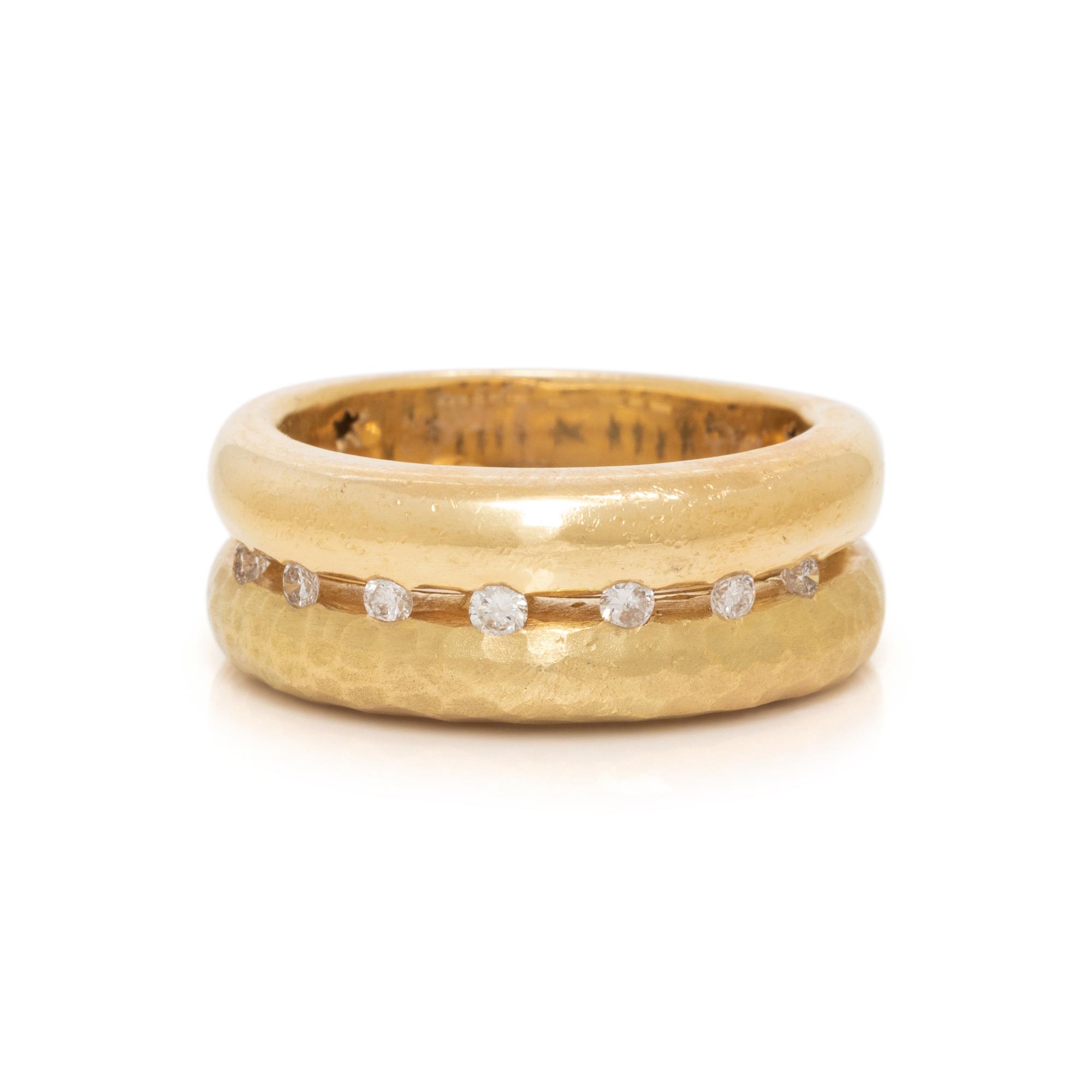 YELLOW GOLD AND DIAMOND RING