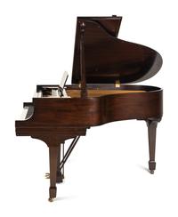 A Steinway and Sons Mahogany Baby Grand Piano