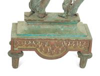 A Pair of Chinese Bronze Dragon Chenets
