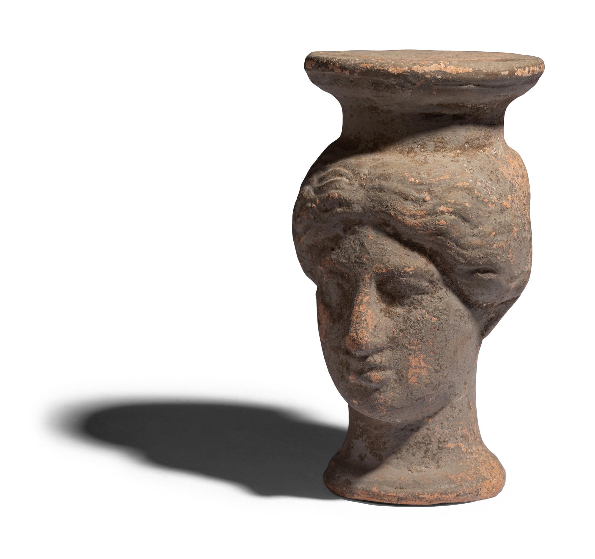 An Etruscan Terracotta Votive Head