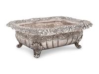 An American Silver Footed Basin