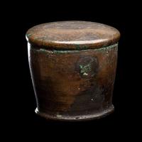 An Etruscan Bronze Lidded Pyxis with a Dionysiac Scene