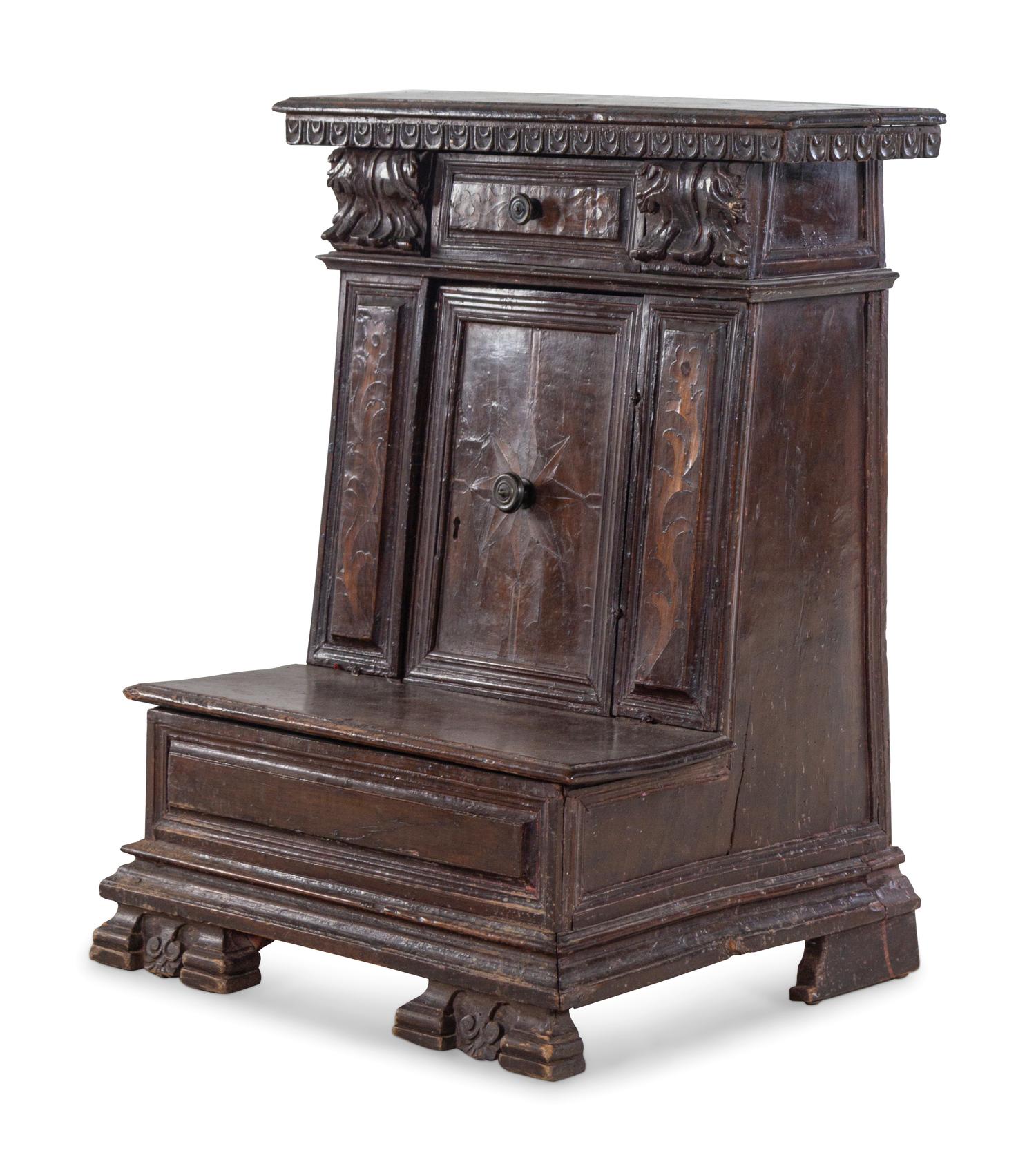 An Italian Walnut Prie Dieu