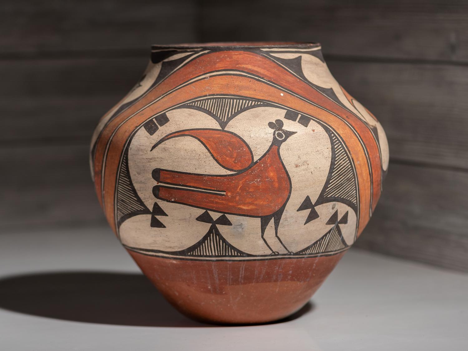 Zia Four-Color Pottery Olla
