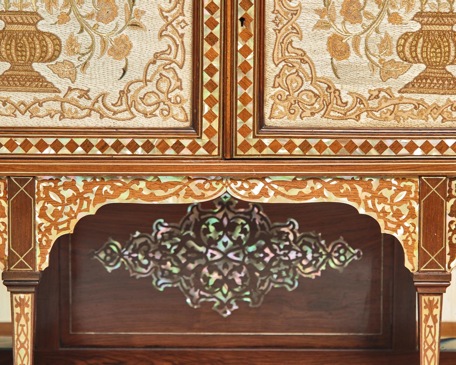 A Moroccan Mother-of-Pearl Inlaid Cabinet