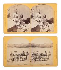 [NATIVE AMERICANS]. O'SULLIVAN, Timothy, photog. 2 Wheeler Expedition stereoviews of SW subjects.