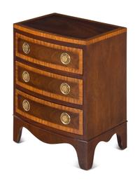 A George III Style Diminutive Bowfront Chest of Drawers