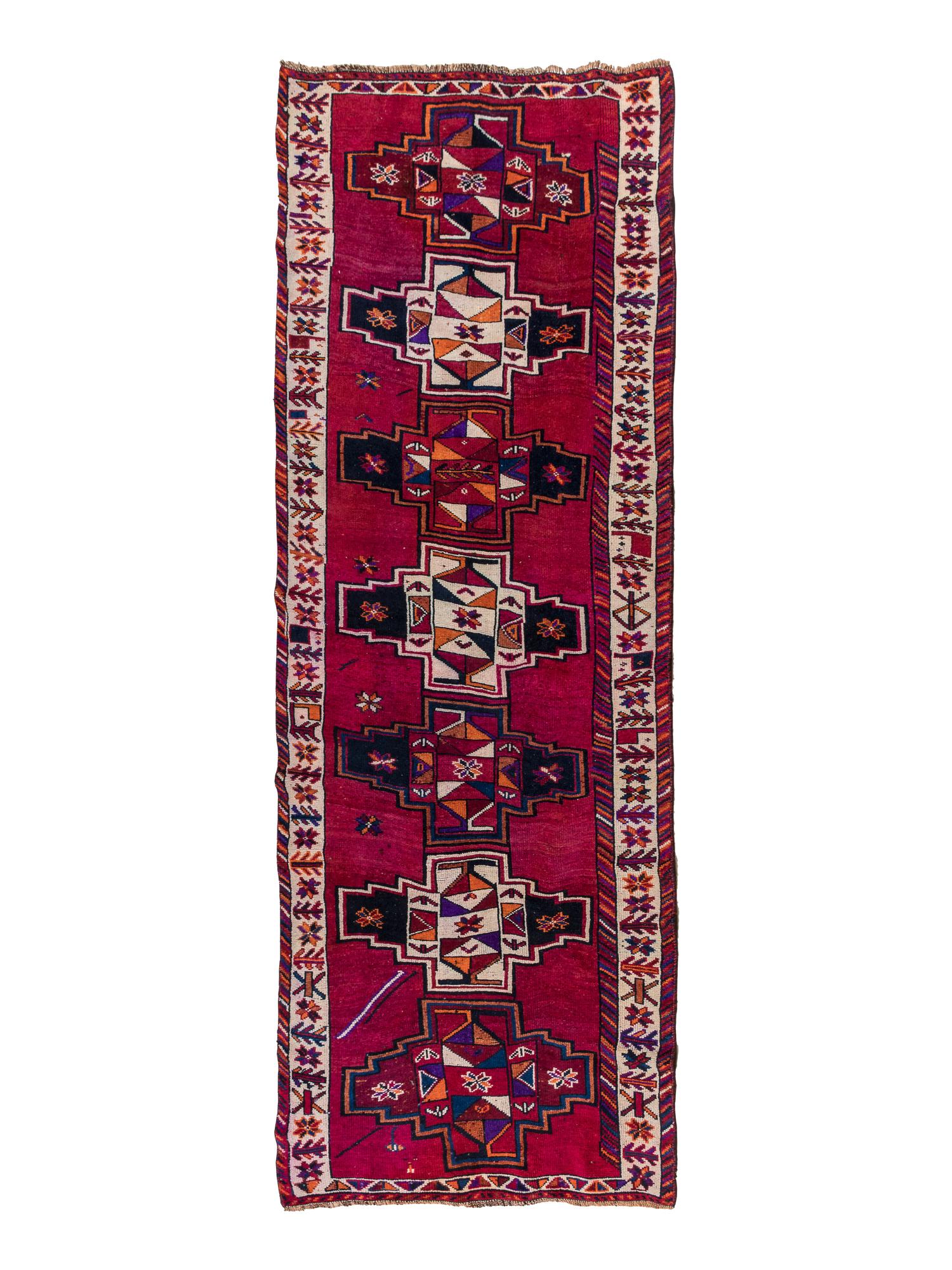 A Oushak Wool Gallery Rug