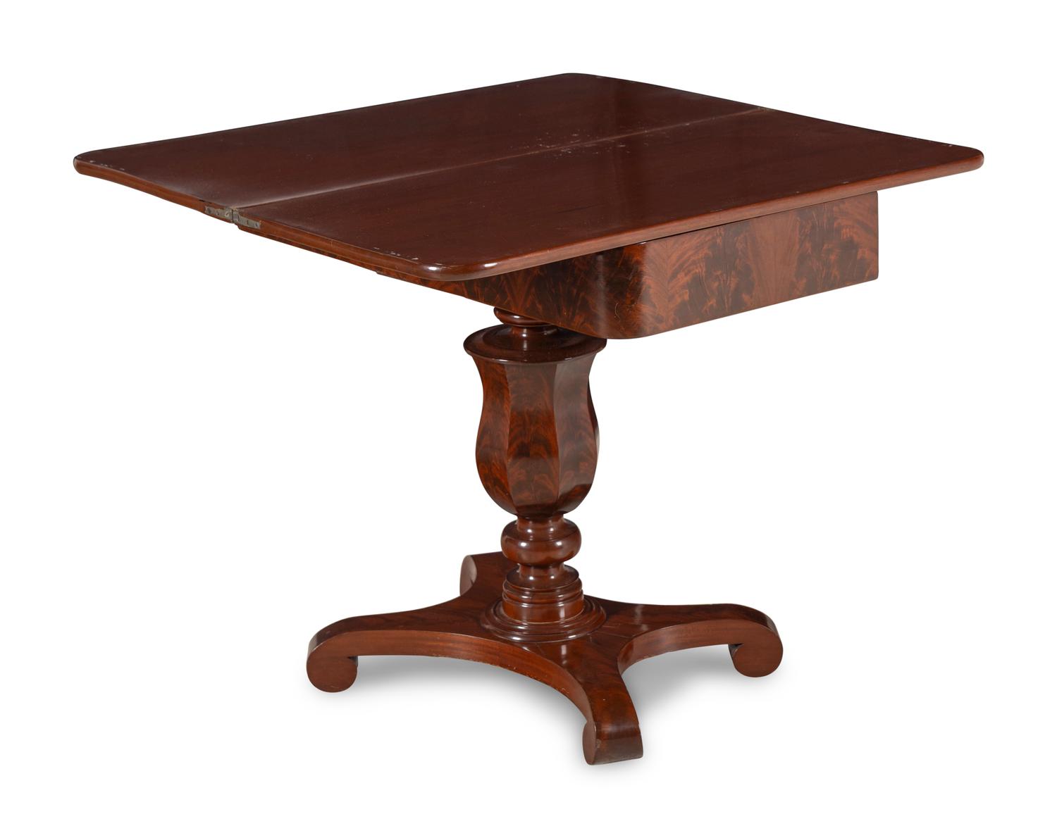 A William IV Mahogany Flip-Top Game Table
