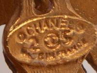 Chanel Filigree Logo Ear Clips