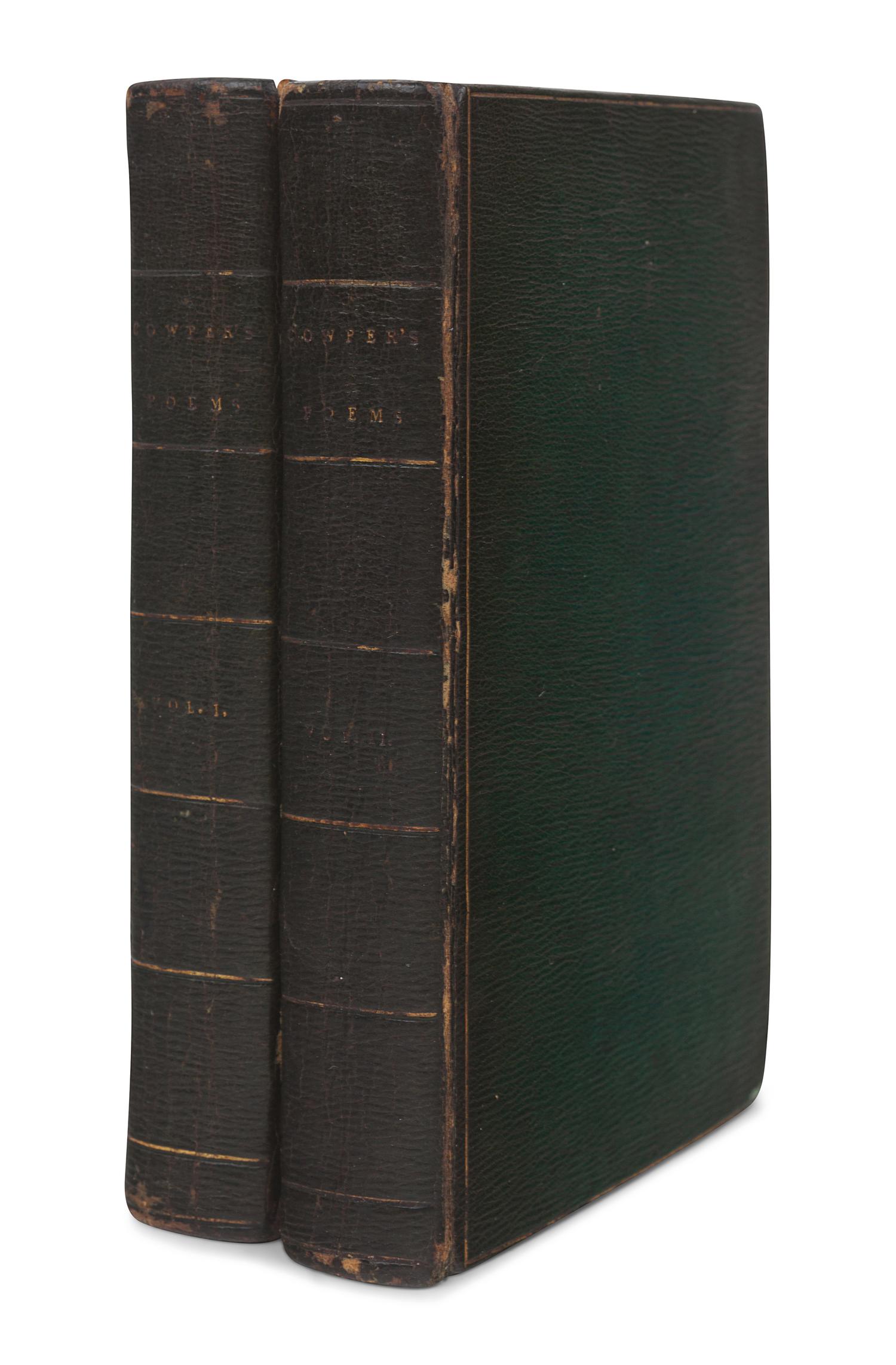 [FORE-EDGE PAINTINGS]. COWPER, William (1731-1800). Poems, By William Cowper. London: J. Johnson, 1806.