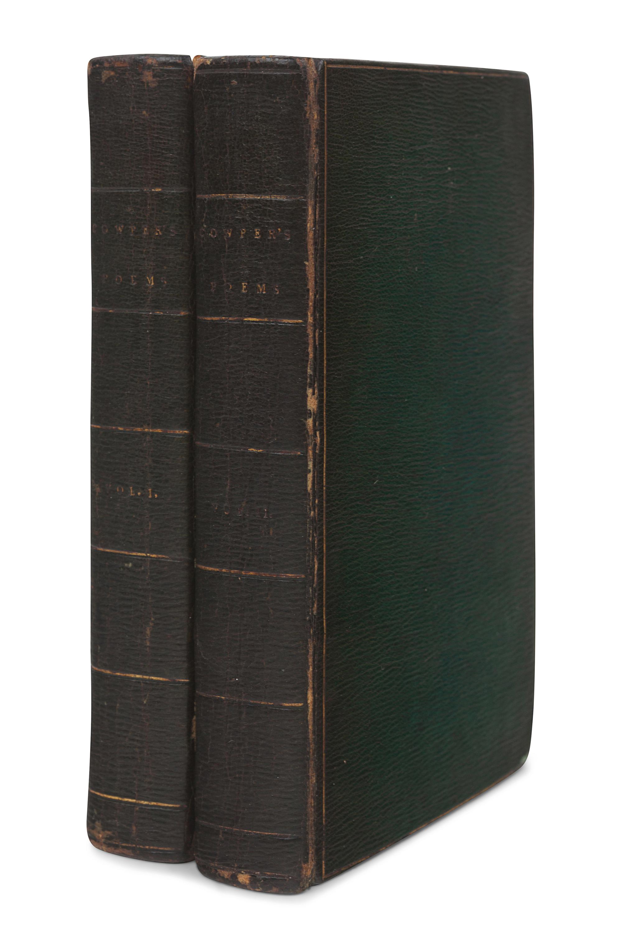 [FORE-EDGE PAINTINGS]. COWPER, William (1731-1800). Poems, By William Cowper. London: J. Johnson, 1806.