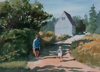 Robert Calrow, (American, b. 1916) — Road to General Store