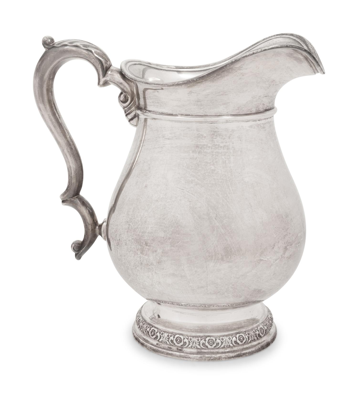 An American Silver Water Pitcher