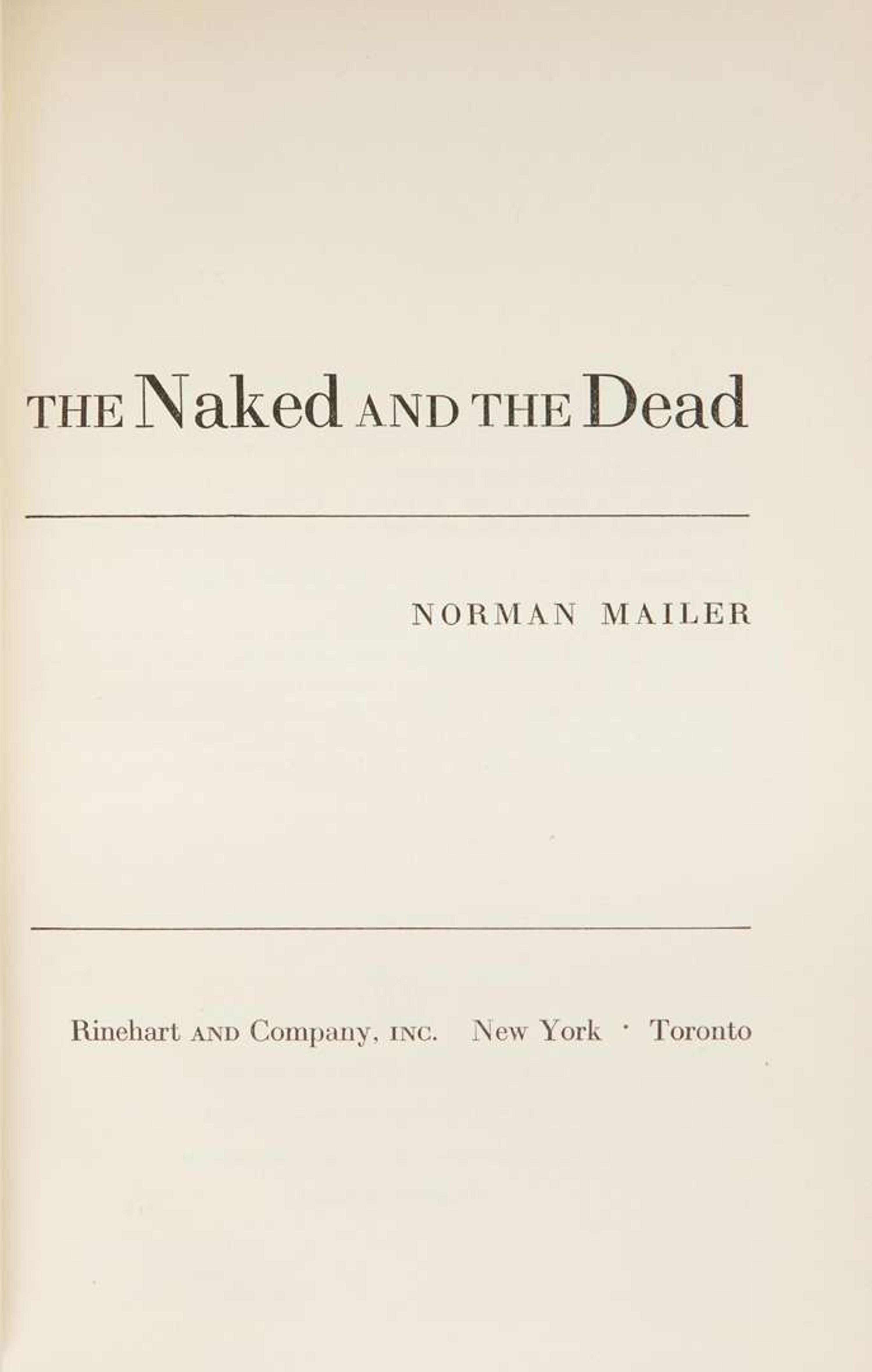 [Literature] Mailer, Norman: The Naked and the Dead