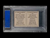 A 1951 Berk Ross Doubles Joe DiMaggio / Granville Hamner Panel Baseball Card (PSA 7 NM)