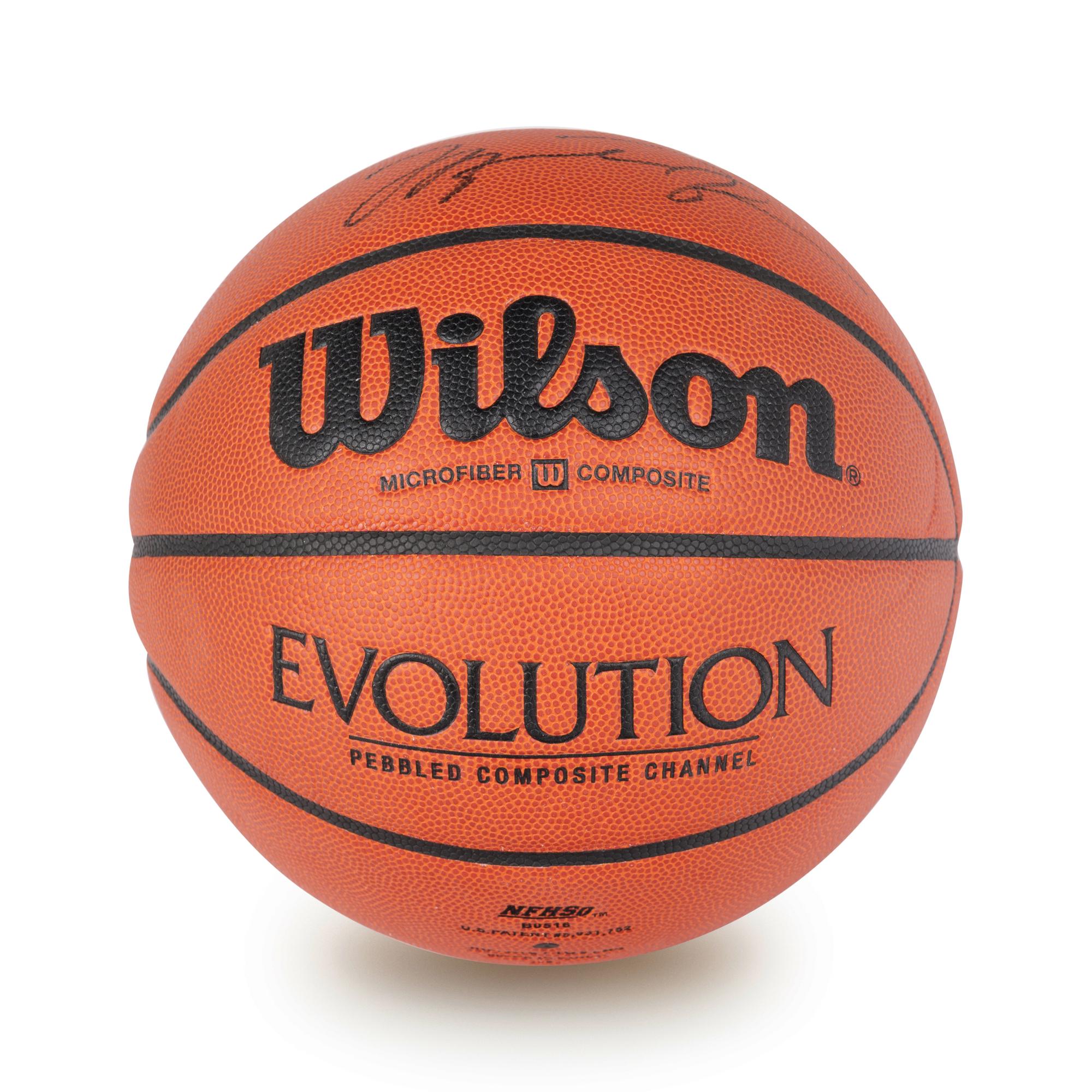 A Michael Jordan Signed Autograph Wilson Basketball (Beckett Authentication Services Letter BAS Certified),