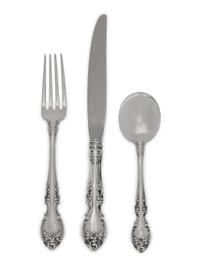 An American Silver Flatware Service — 117 pieces total