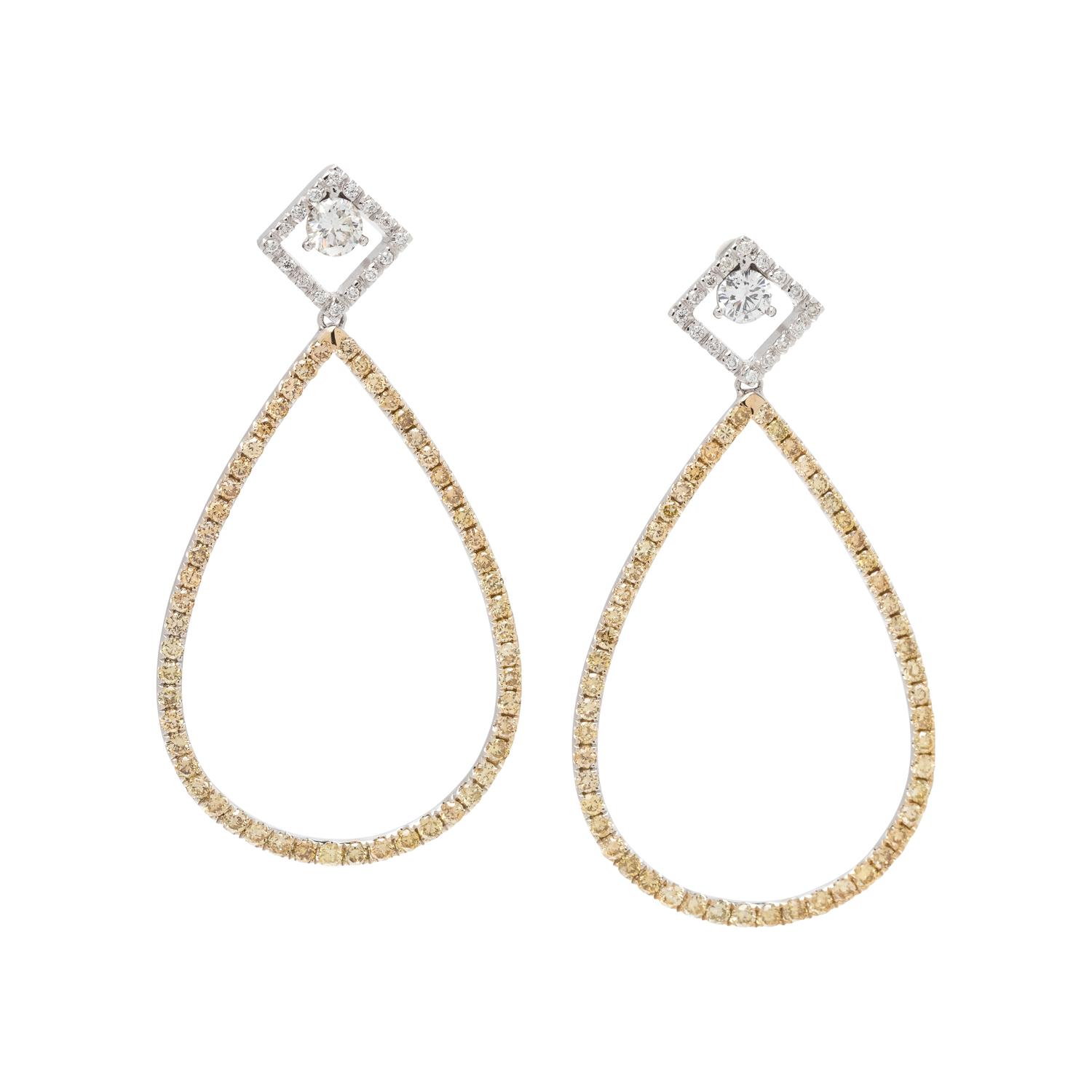 DIAMOND AND COLORED DIAMOND EARRINGS